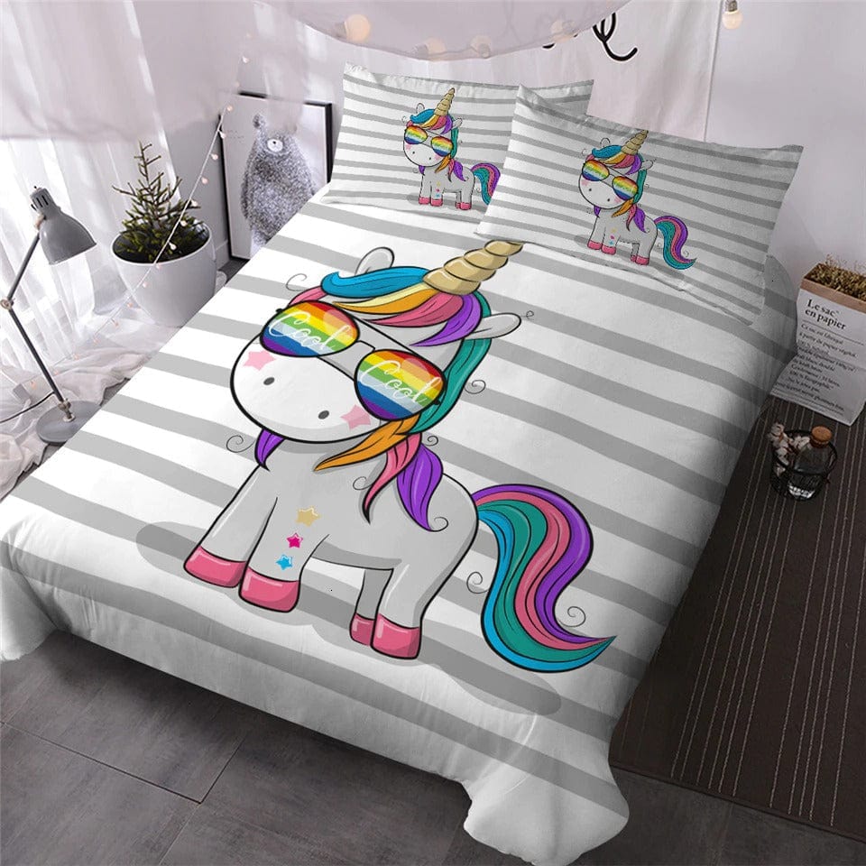 Housse de Couette Licorne Coton