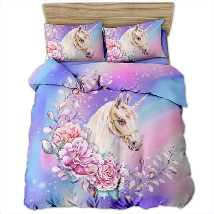 Housse de Couette Licorne de Princesse