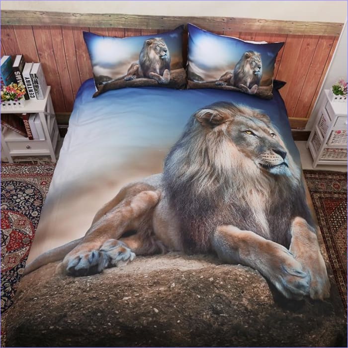 Housse de Couette Lion Au Repos