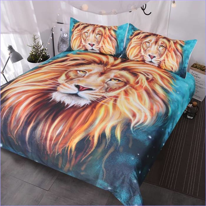 Housse de Couette Lion Avec Crinière