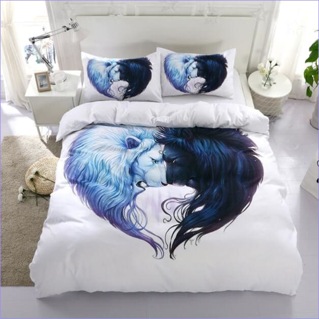 Housse de Couette Lion Yin & Yang
