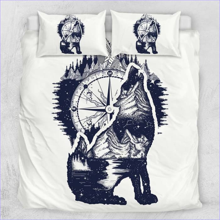 Housse de Couette Loup Boussole