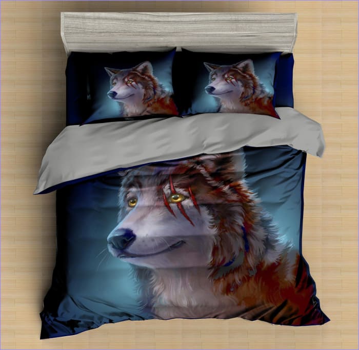 Housse de Couette Loup Chasseur Cicatrice