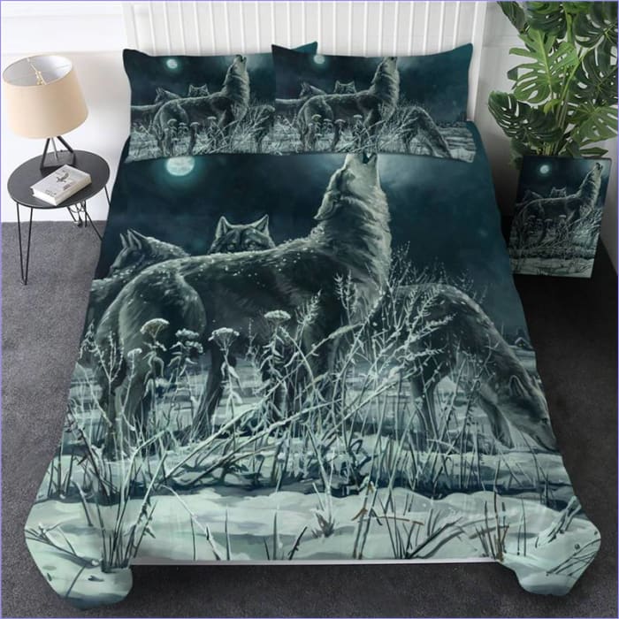 Housse de Couette Loups Toundra
