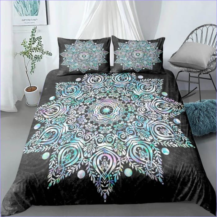 Housse de Couette Mandala Fleurs