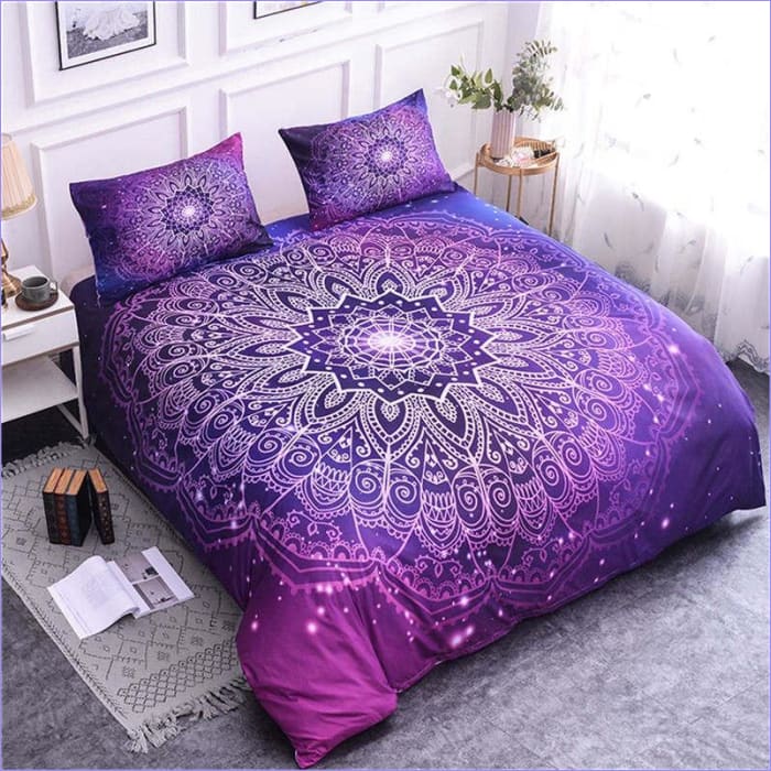 Housse de Couette Mandala Mauve