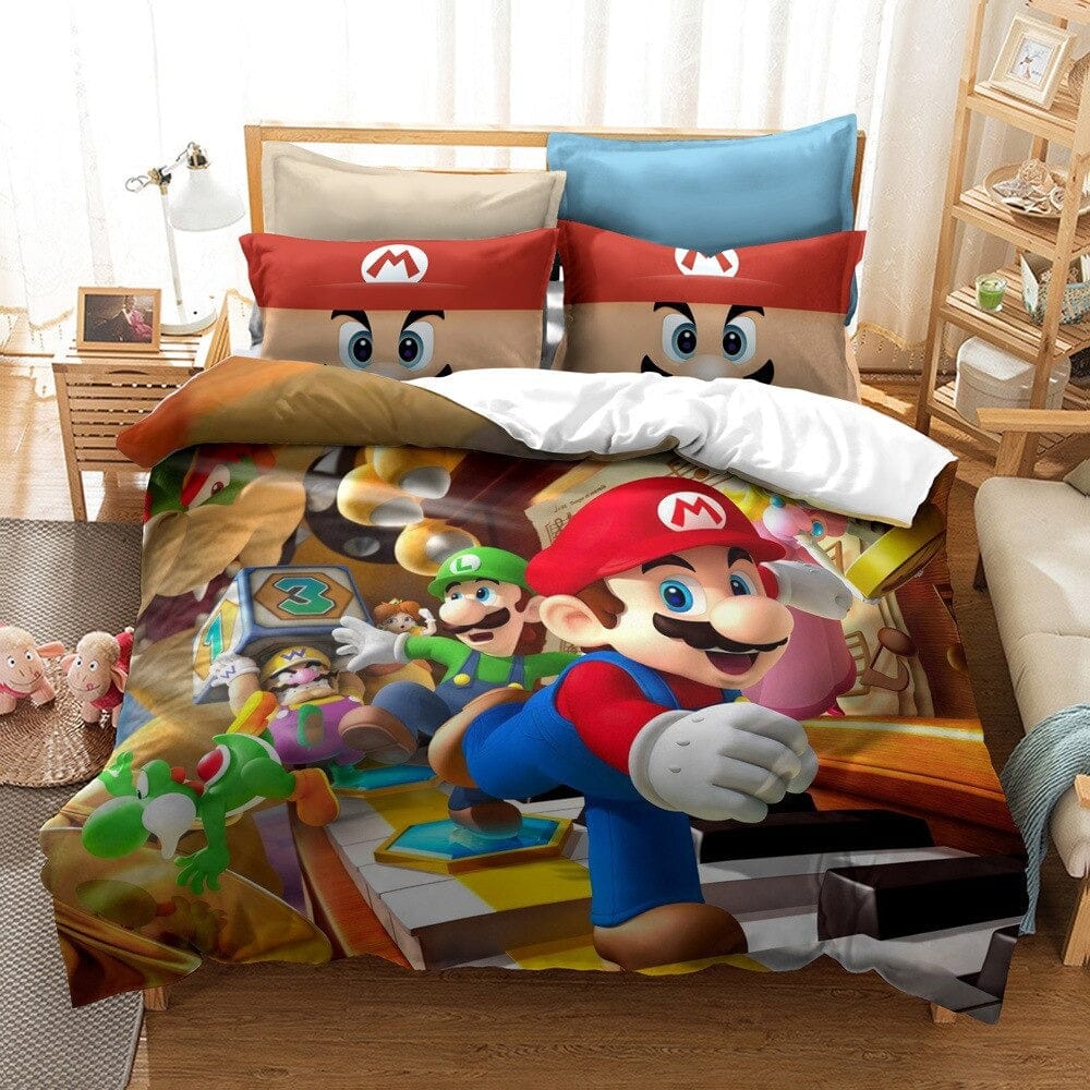 Housse de Couette Mario et Luigi