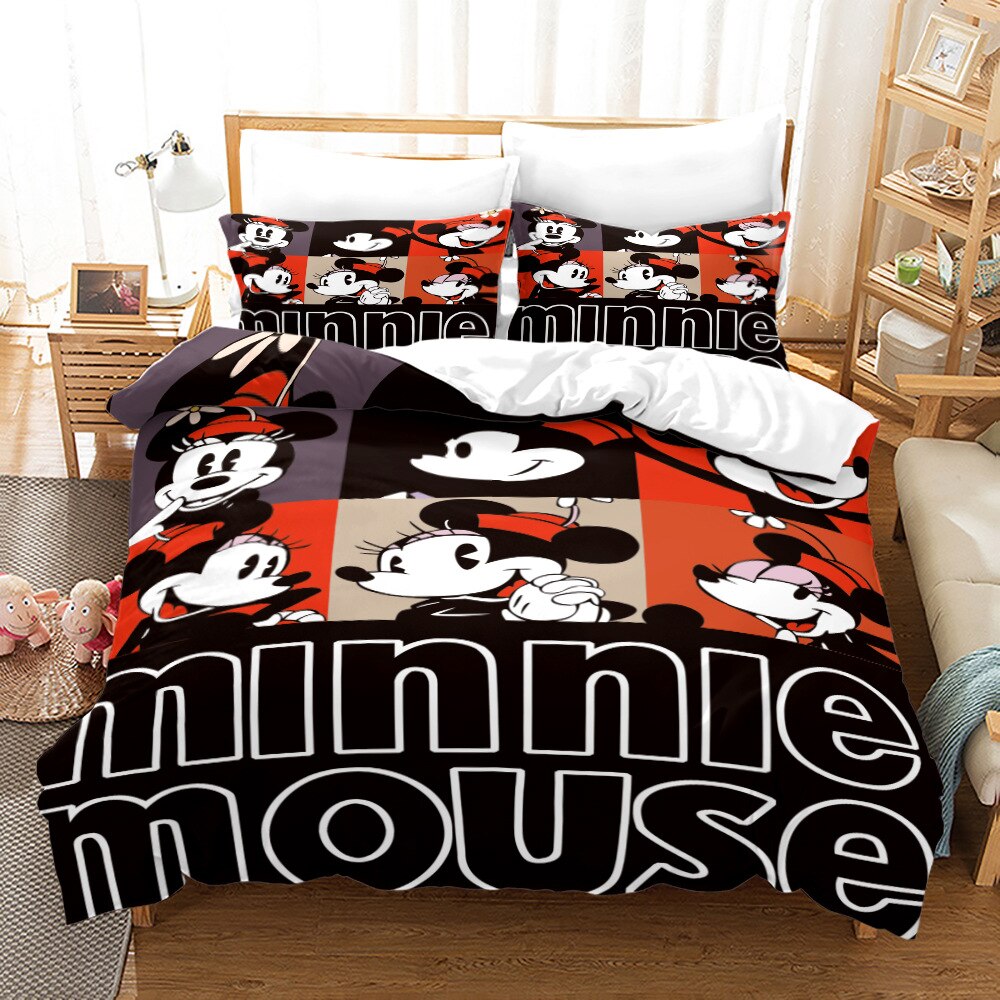 Housse de Couette Mickey Mouse Et Minnie Mouse Old School