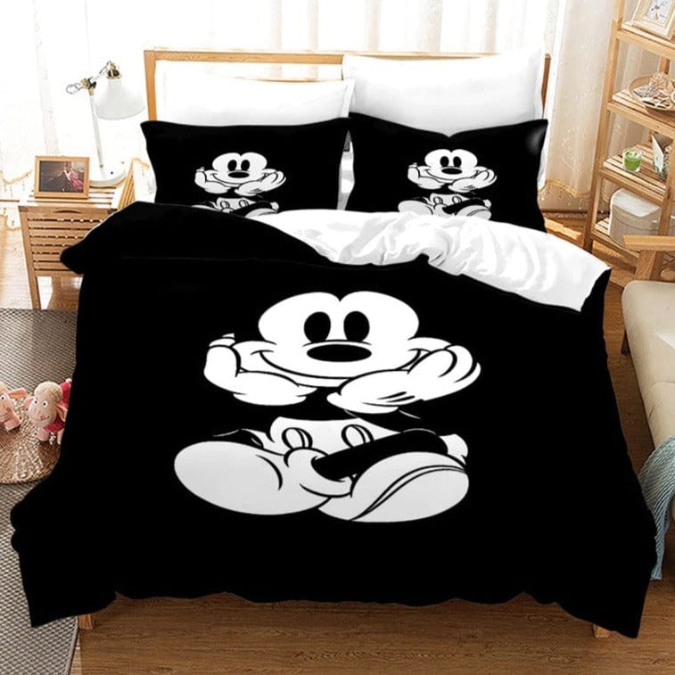 Housse de Couette Mickey Vintage Noir et Blanc