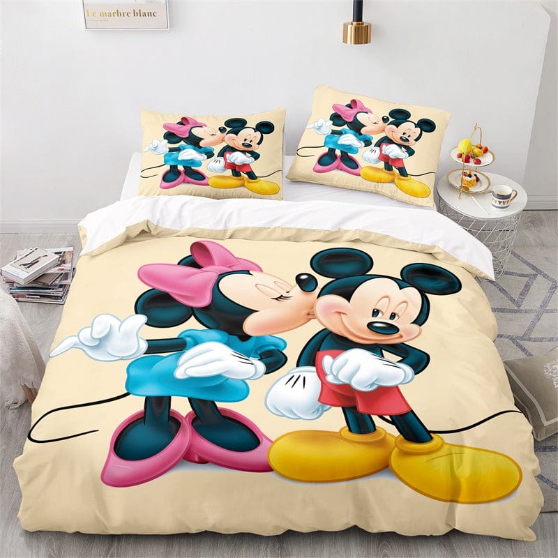 Housse de Couette Mickey et Minnie 2 Personnes