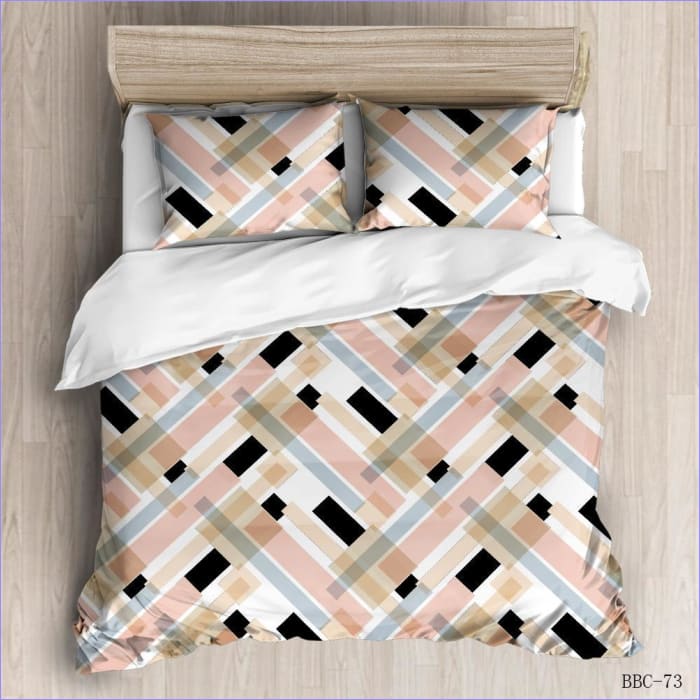 Housse de Couette Moderne Parallax Rose