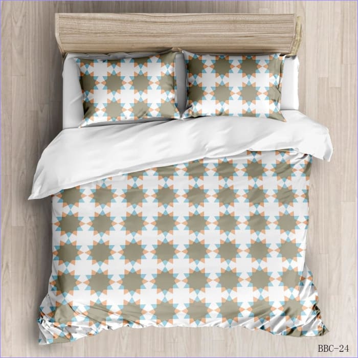 Housse de Couette Moderne Soleil beige