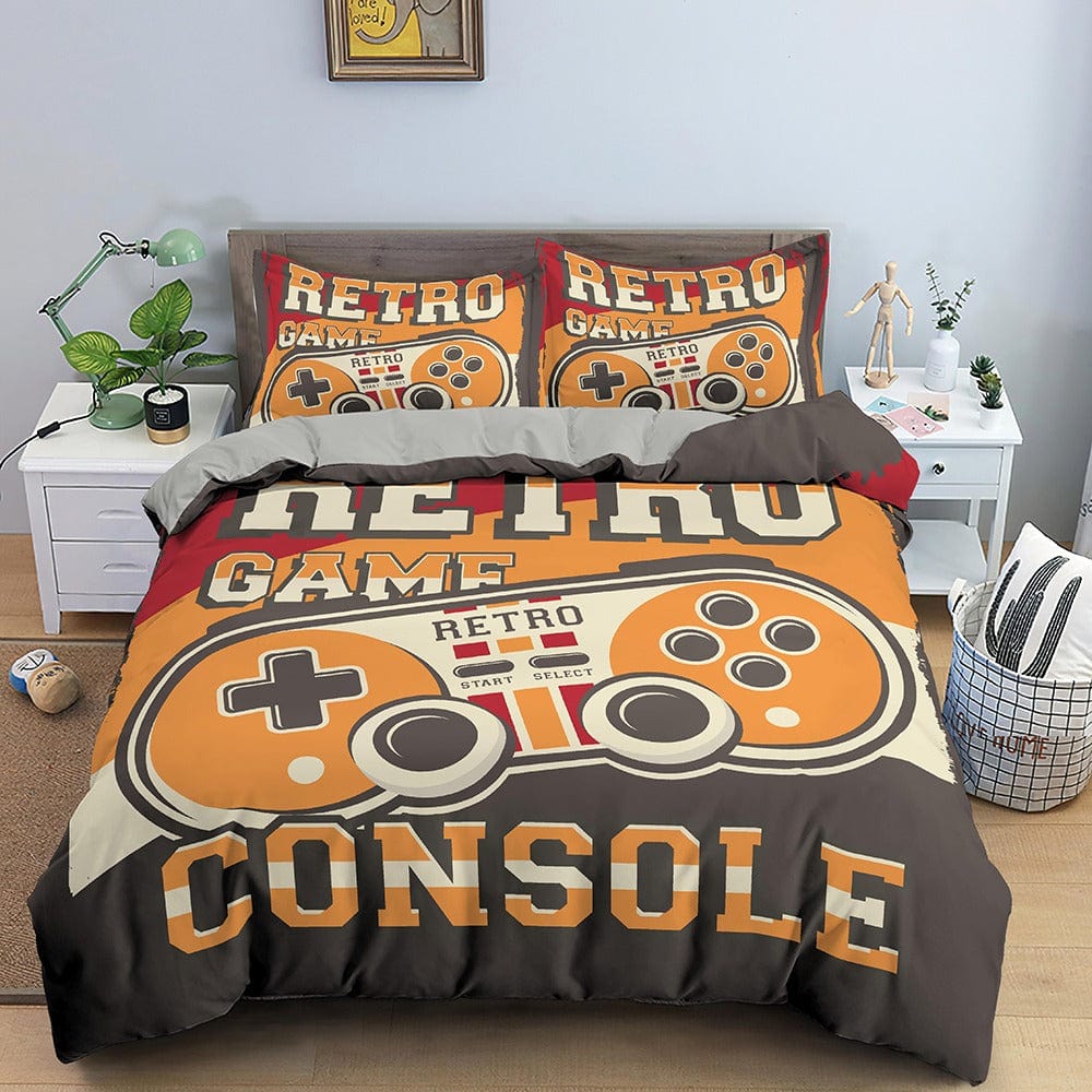 Housse de Couette Motif Jeux Vidéo Retro