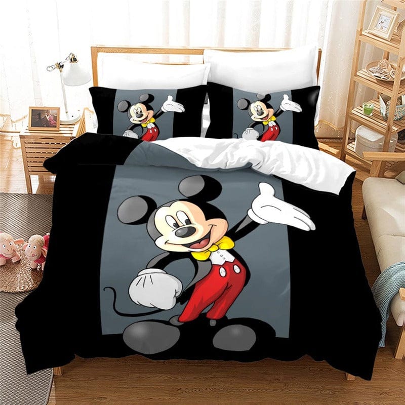 Housse de Couette Noire Mickey Mouse