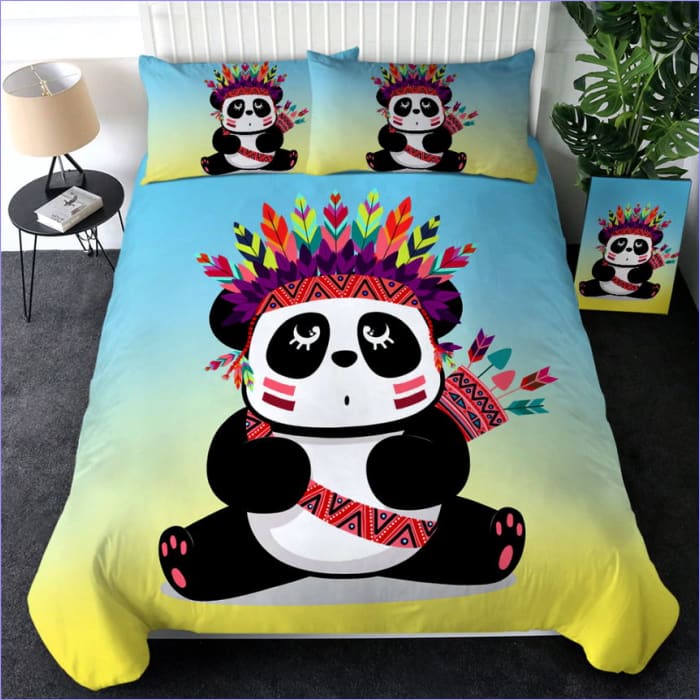 Housse de Couette Panda Indien