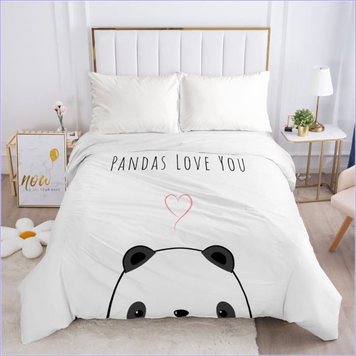 Housse de Couette Panda Scandinave