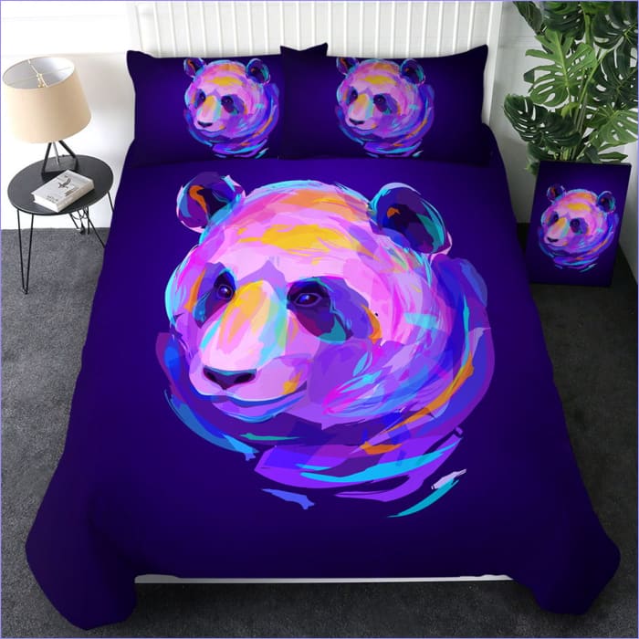 Housse de Couette Panda Violette