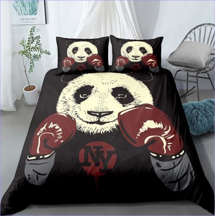 Housse de Couette Panda boxeur
