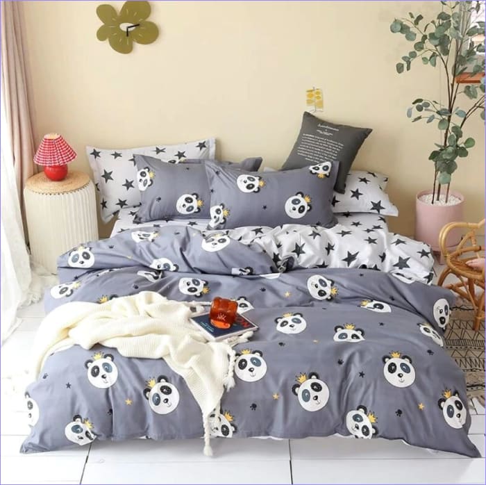 Housse de Couette Panda réversible