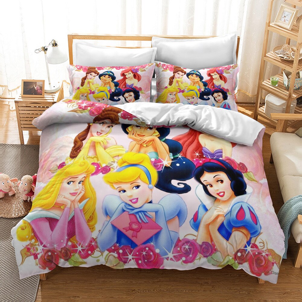 Housse de Couette Princesses Disney Rose