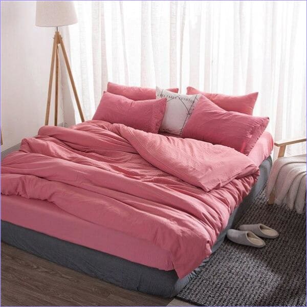 Housse de Couette Rose 220x240
