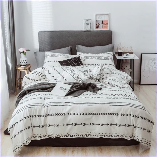 Housse de Couette Scandinave Fléchée