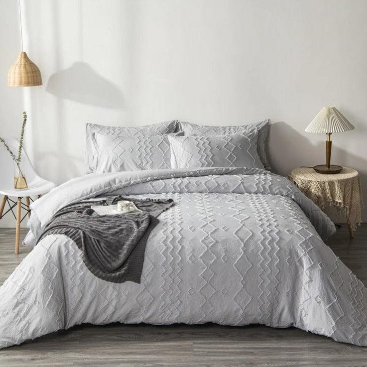 Housse de Couette Scandinave Gris