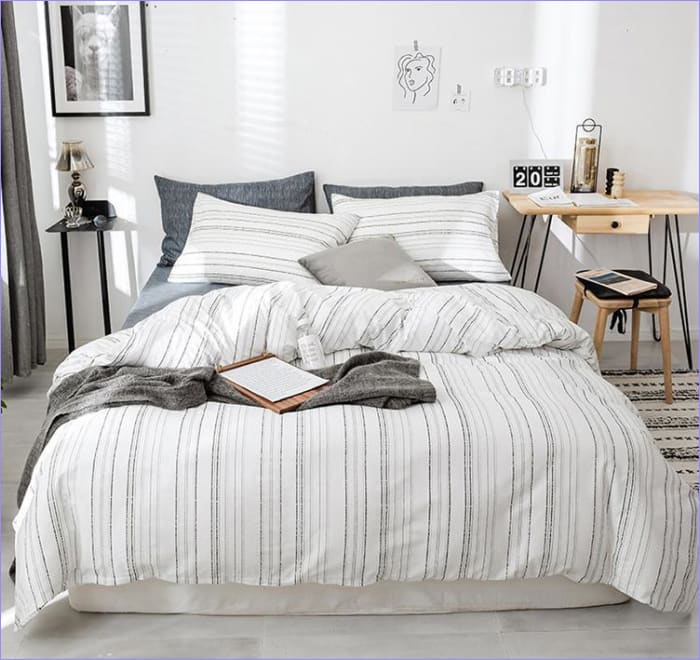 Housse de Couette Scandinave Lignes nordique