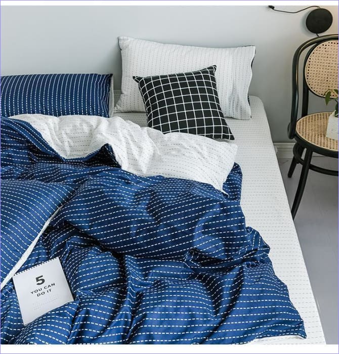 Housse de Couette Scandinave Pointillisme