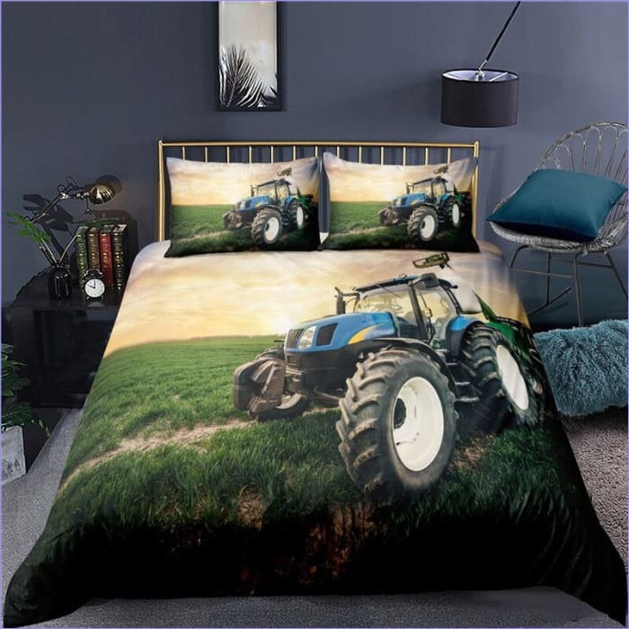 Housse de Couette Tracteur Soleil Couchant