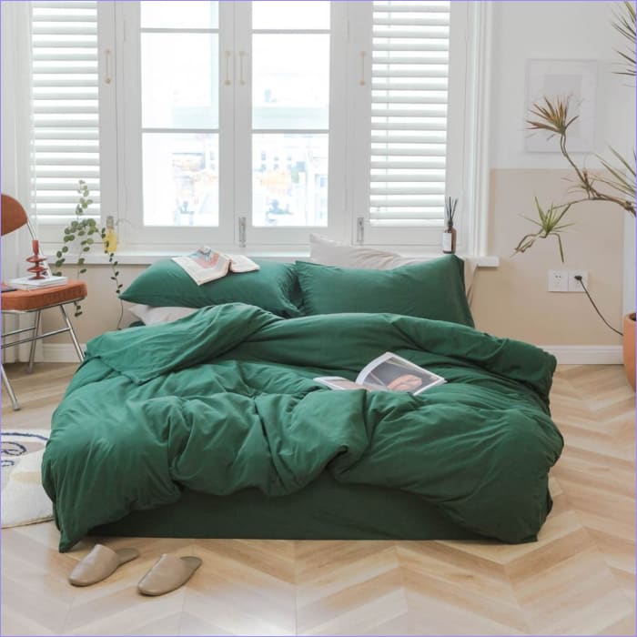 Housse de Couette Vert Jade