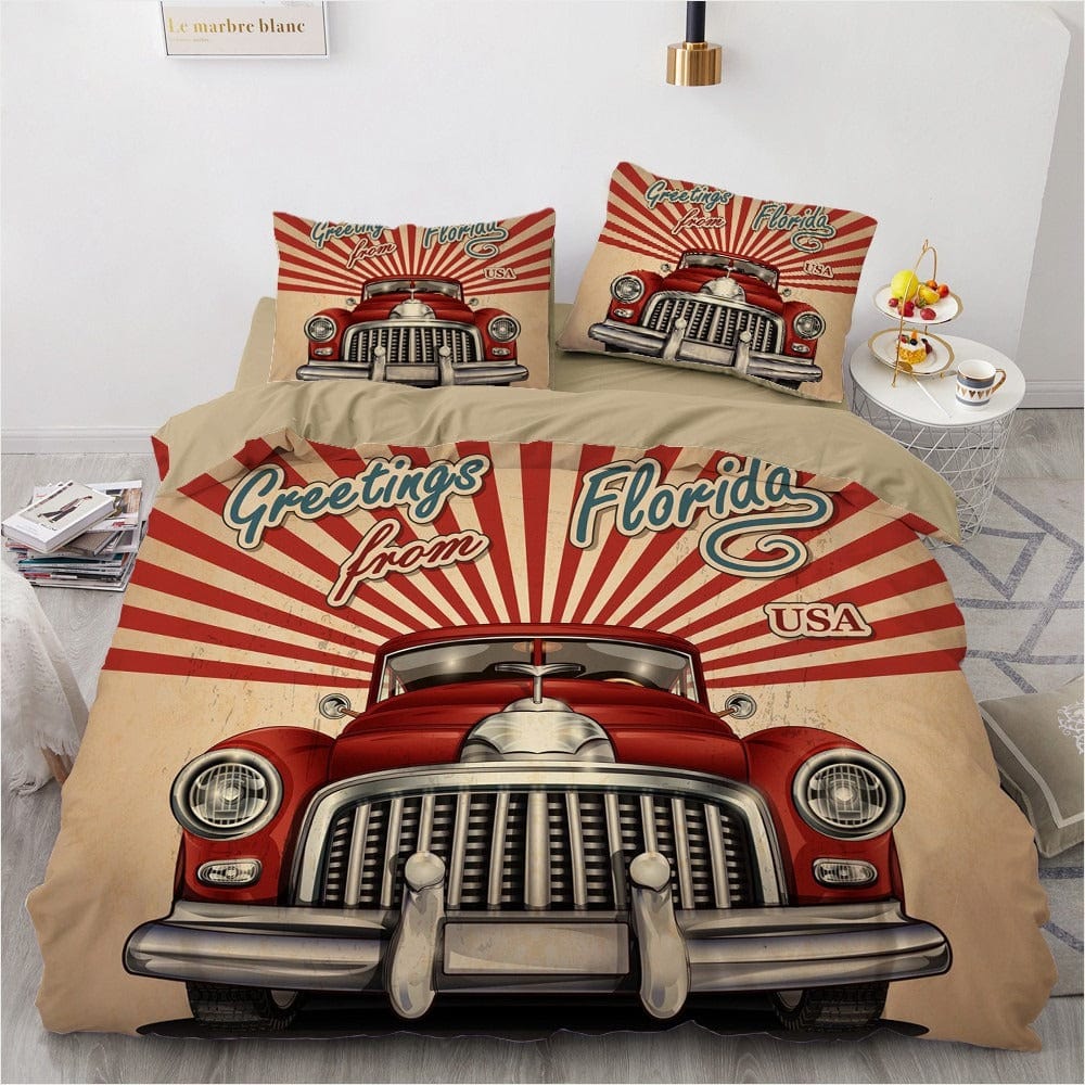 Housse de Couette Voiture Vintage