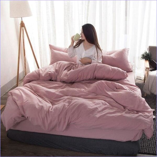 Housse de Couette vieux Rose