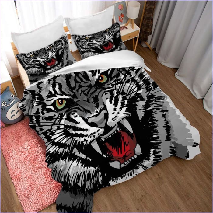 Housse de couette Tigre Blanc Dessin
