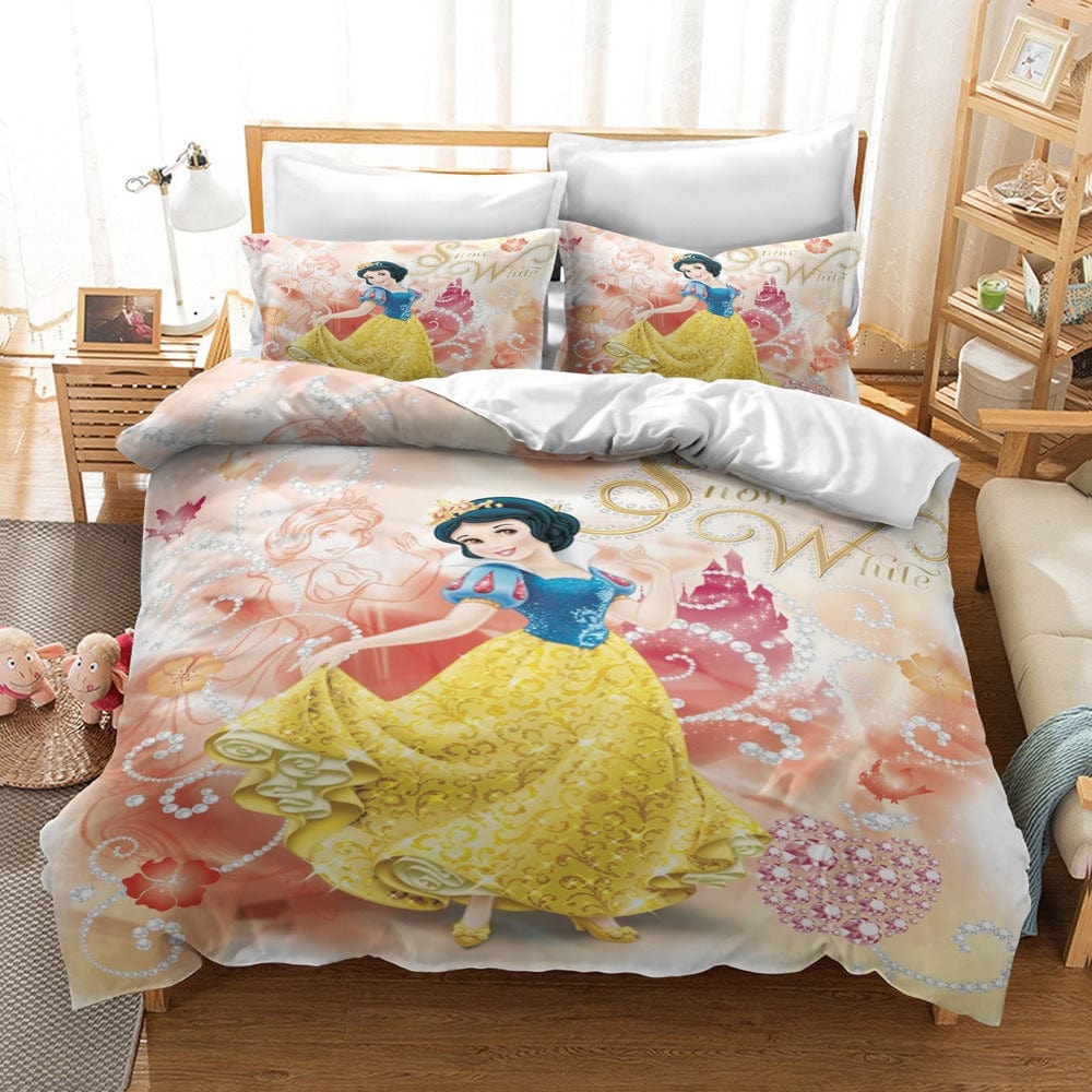 Parure Housse de Couette Princesse Blanche Neige