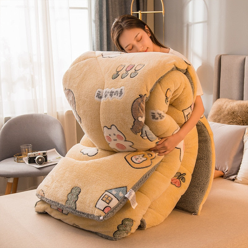 Couette Polaire Jaune Ultra Douce