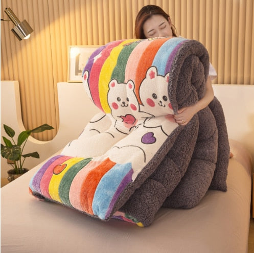 Couette Polaire pour Enfant Arc-en-ciel