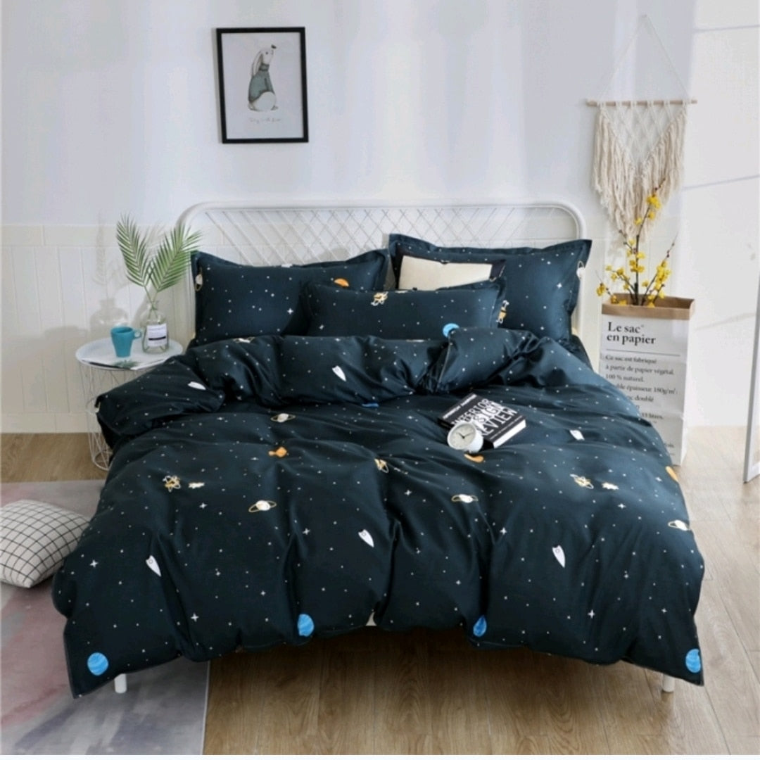 Ensemble de Literie Scandinave Noire Nuit
