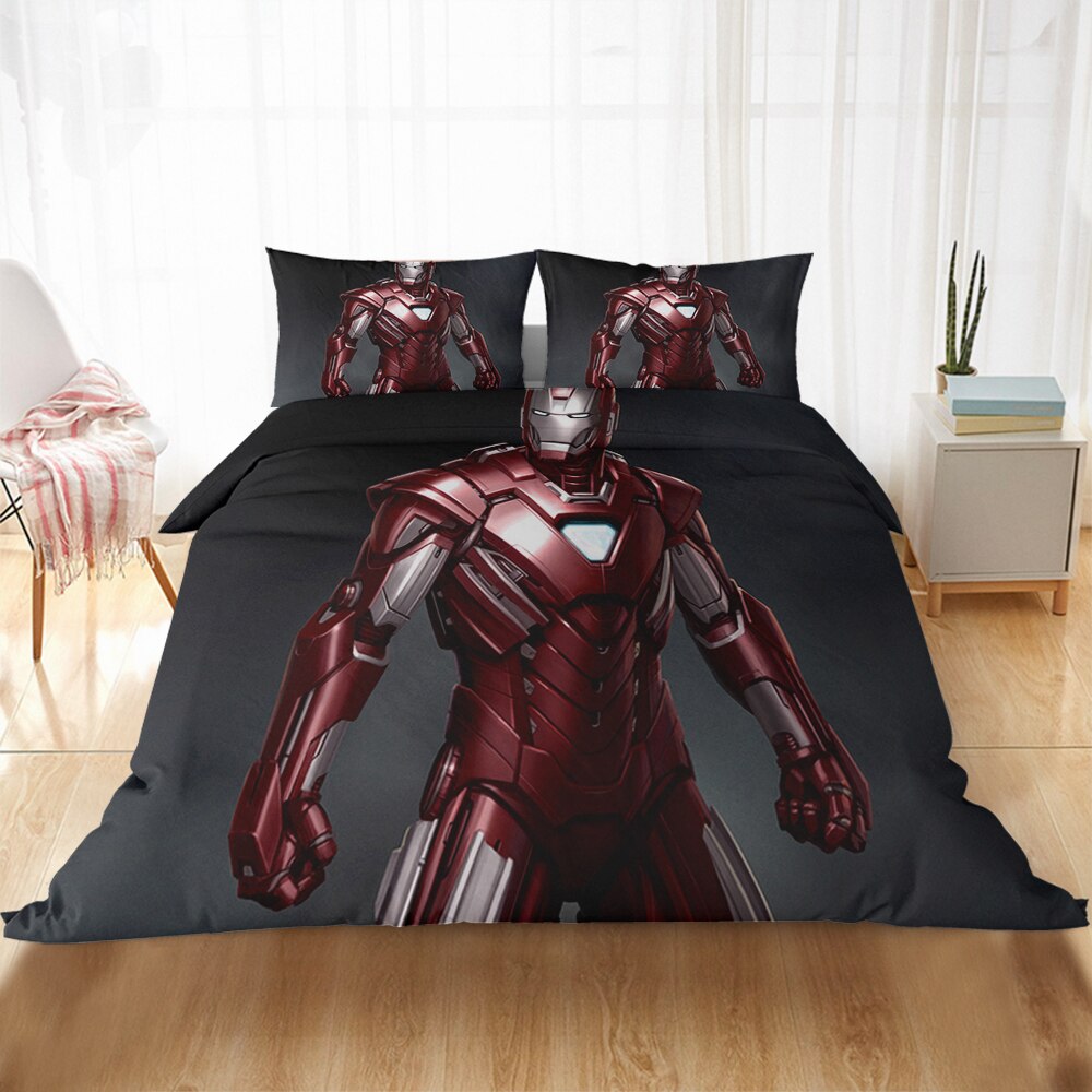 Housse De Couette Avengers Armure Rouge Et Or Iron Man