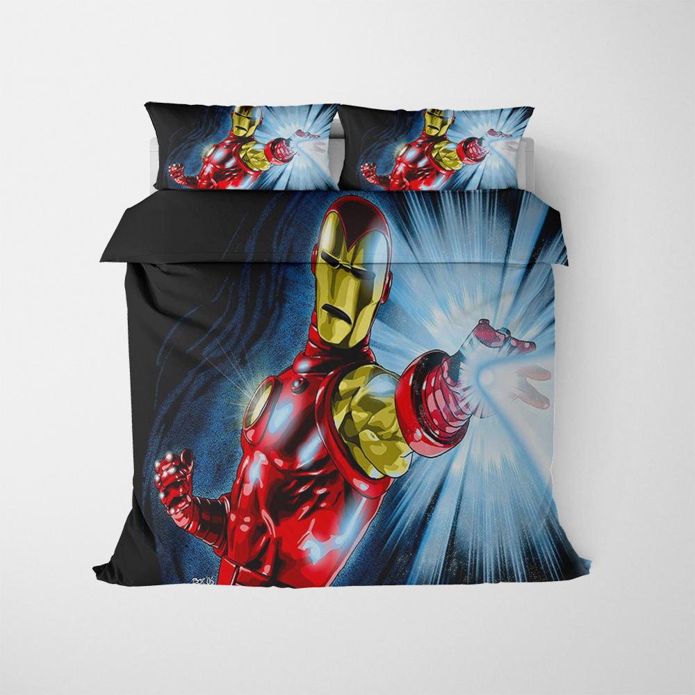 Housse De Couette Avengers Iron Man Attaque