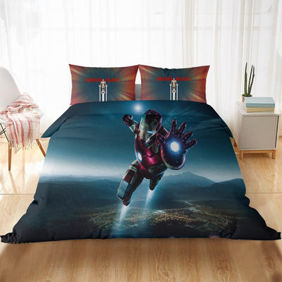 Housse De Couette Avengers Iron Man En Plein Vol