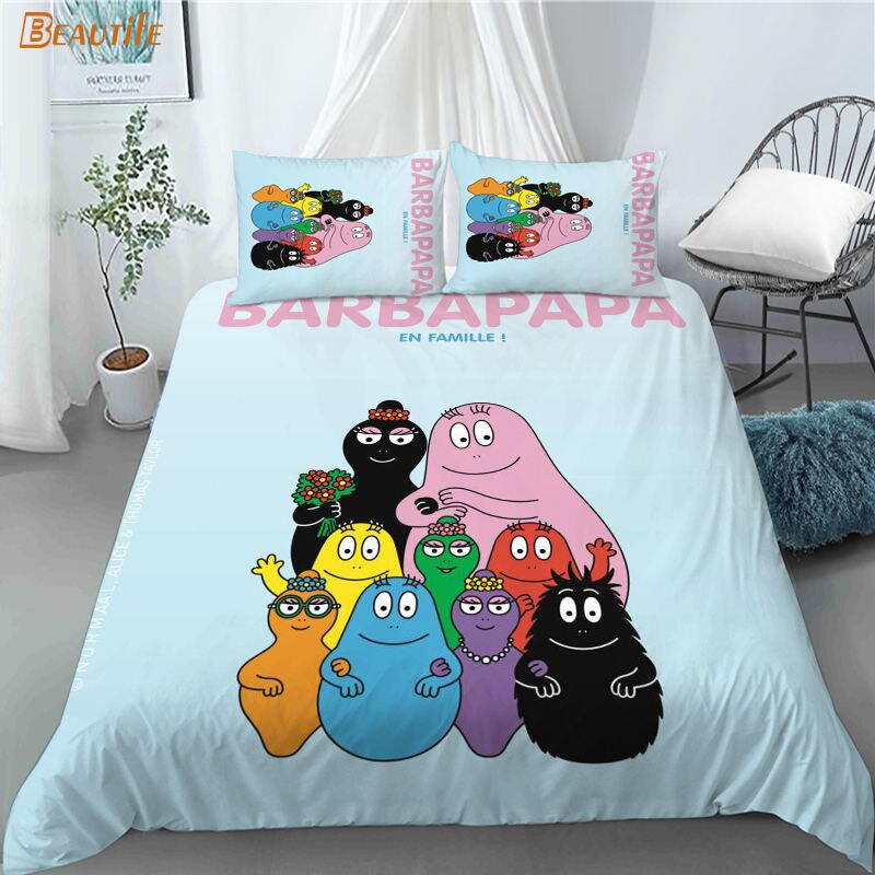 Housse De Couette Barbapapa Et Ses Enfants
