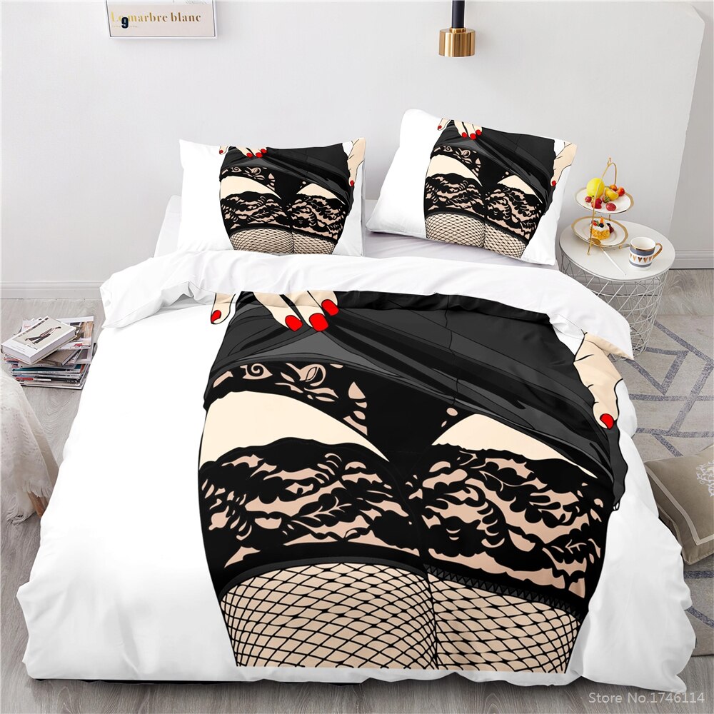 Housse De Couette Bas Noir Sexy
