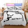 Housse De Couette Blanche Basket Just Do It