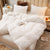 Housse De Couette Blanche En Peluche