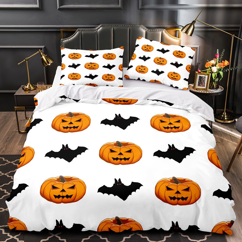 Housse De Couette Blanche Halloween