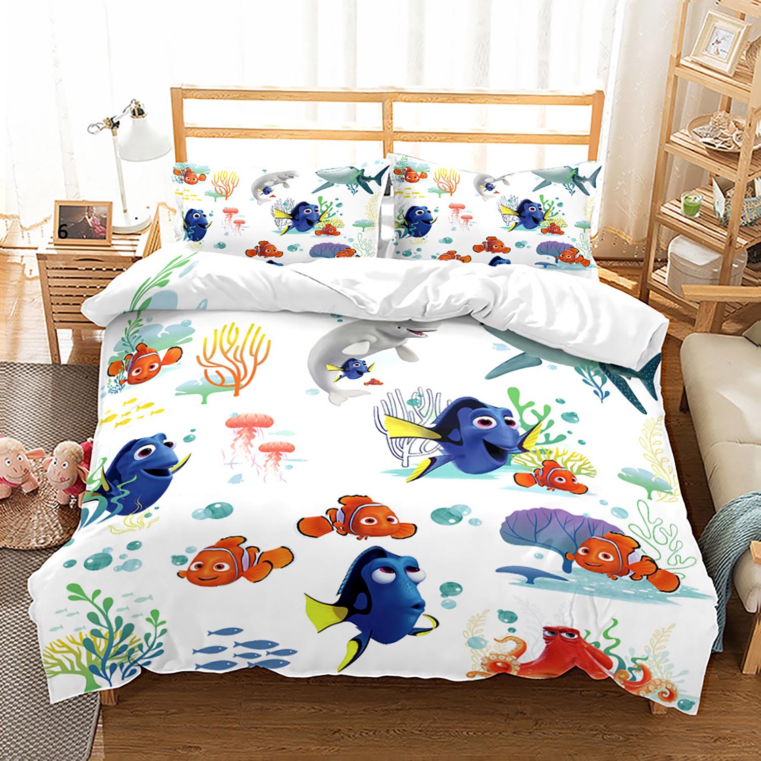 Housse De Couette Blanche Marin Et Dory