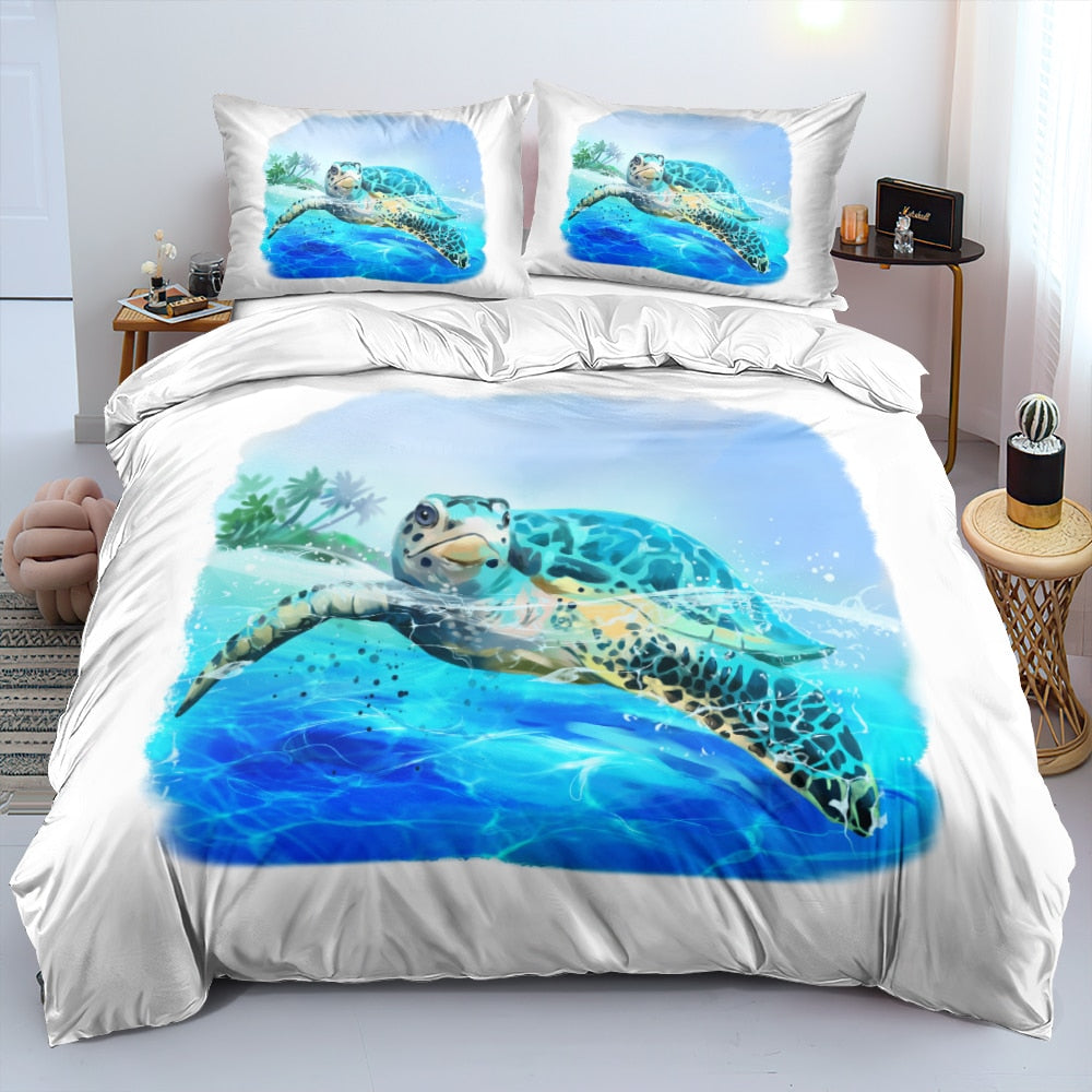 Housse De Couette Blanche Tortue