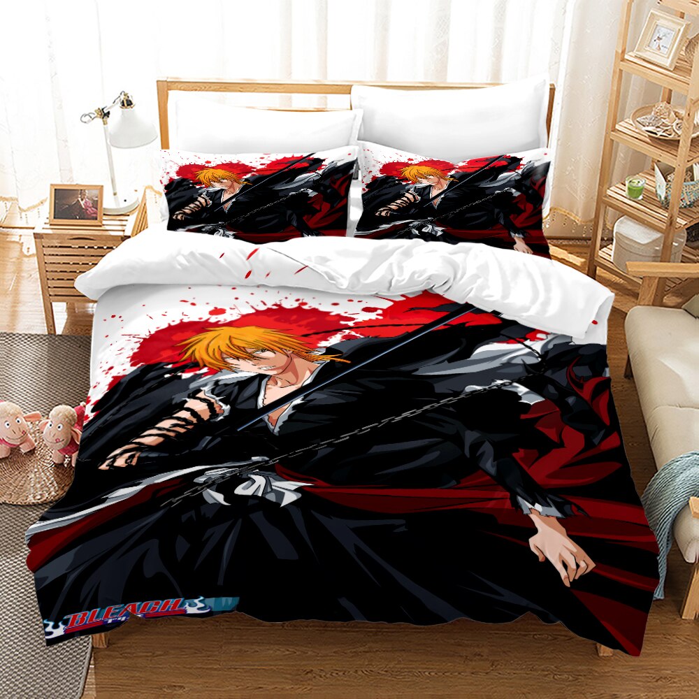 Housse De Couette Bleach Ichigo Chaînes Sang
