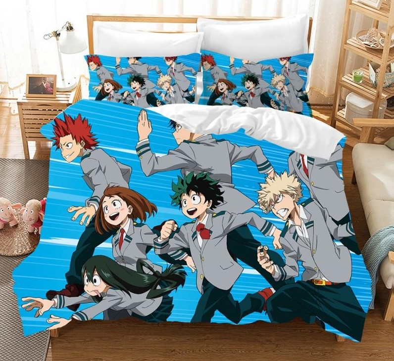 Housse De Couette Bleue My Hero Academia Elèves Seconde A